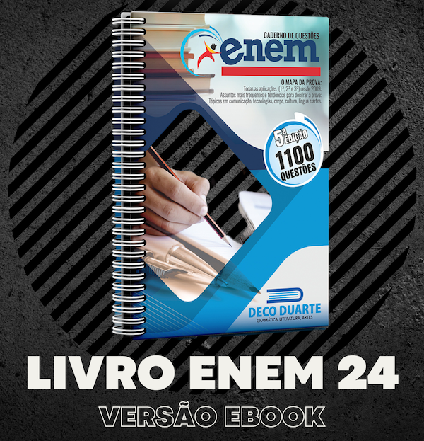 Livro de Questões do ENEM Deco Duarte 2024 1200 questões separadas por assunto